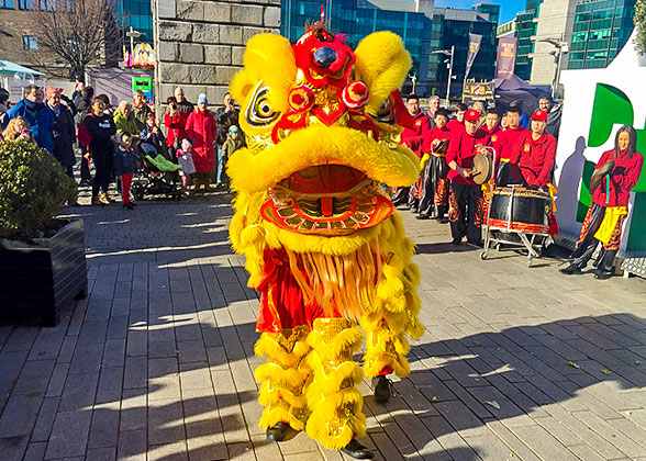 Dragon and Lion Dances in Hue