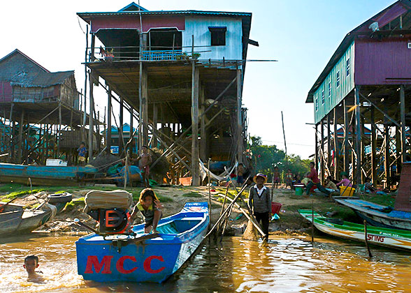 The Floating Village on Tonle Sap Lake