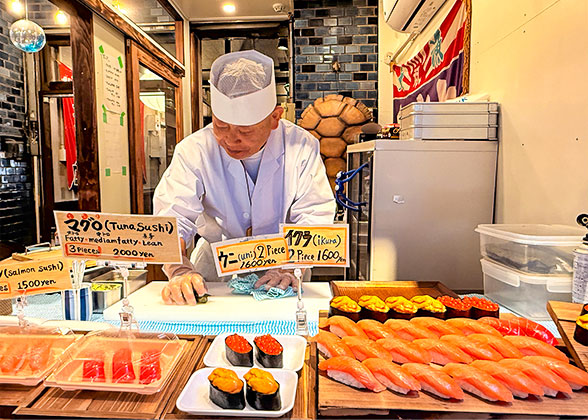 Fresh and delicious sushi