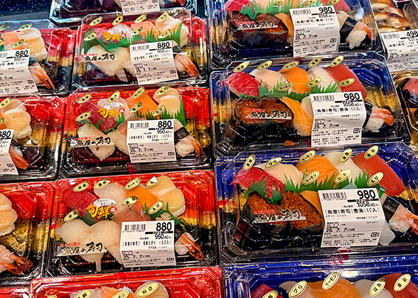 Fresh seafood in Sapporo