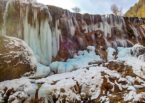 Frozen Waterfall in Takayama