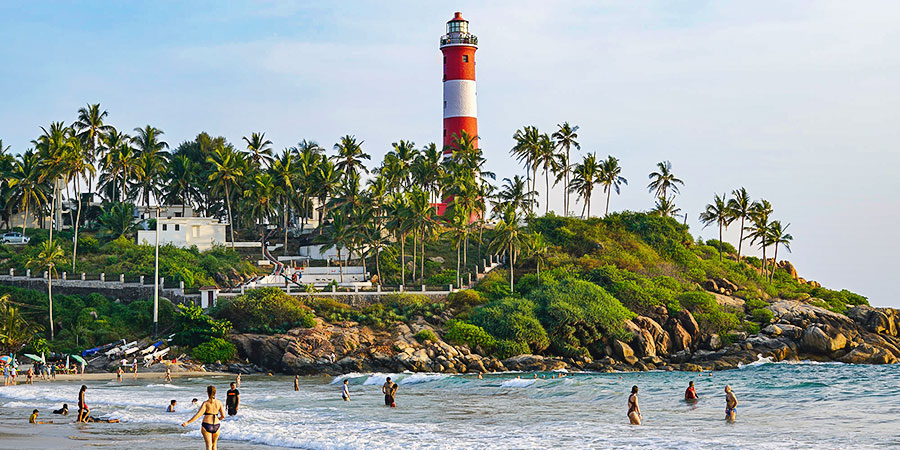 Busy Grand Pavois Beach in August
