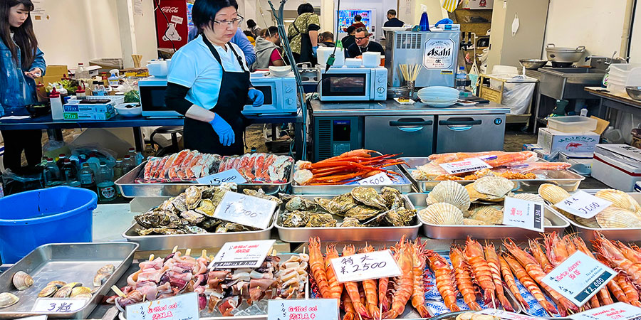 Seafood in Oyster Hut Seafood in Oyster Hut