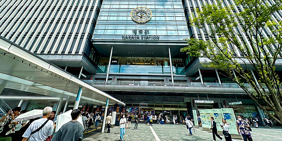 Bustling Hakata Station