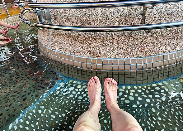 Foot Bath in Yunokawa Onsen