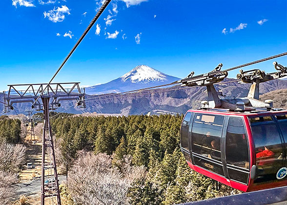 Enjoy the View of Mt. Fuji by Ropeway