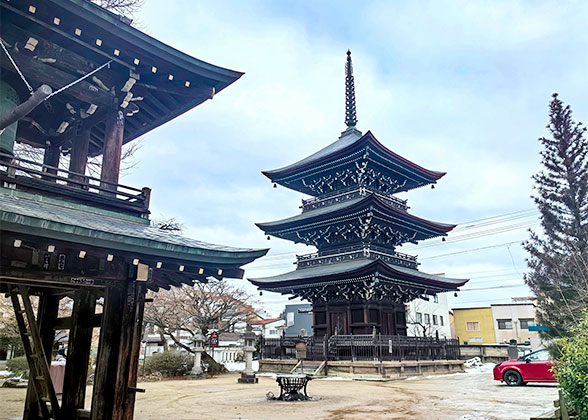 Hida Kokubunji Temple in December