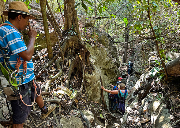 People Hiking in Bemaraha National Park