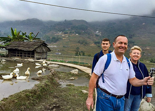 Our Guests Hiking in Sapa