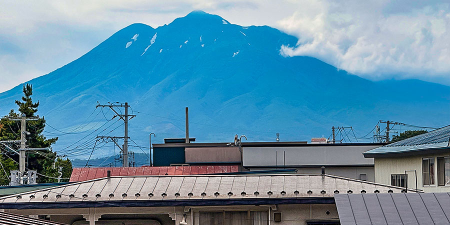 Mount Iwaki in June