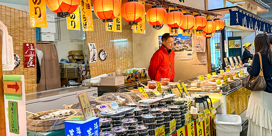 Buying Food at Hirosaki Local Restaurant