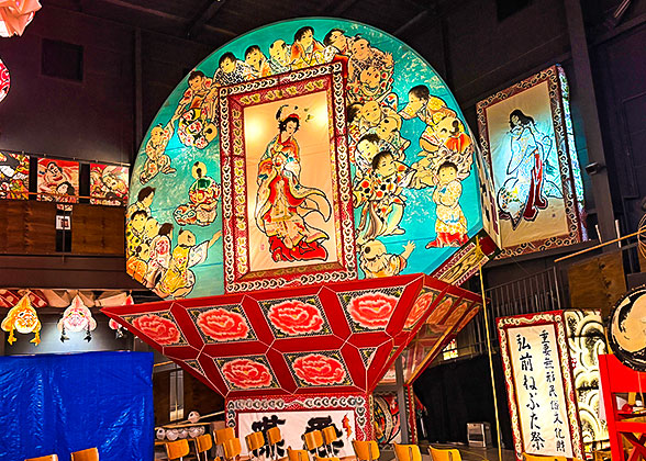 Fan-shaped Nebuta Lanterns