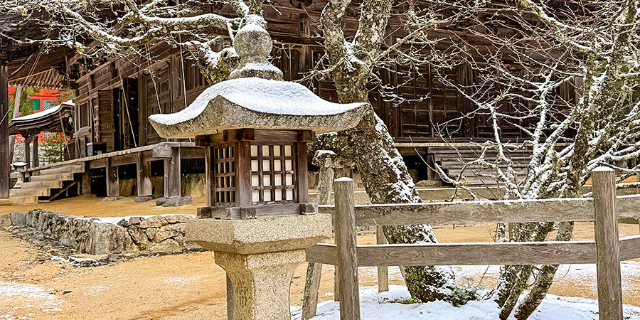 Snowfall of Hirosaki in Winter
