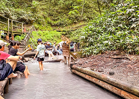 Enjoy Open-air Hot Spring