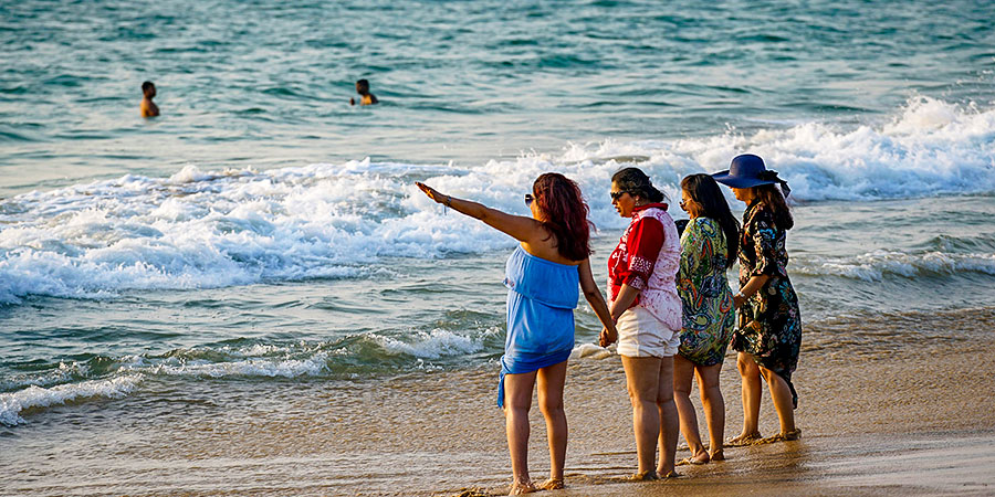 Beach Fun in Japan in July
