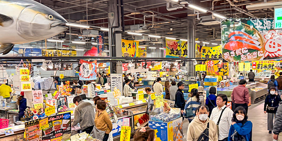Crowds in Kagoshima during High Season