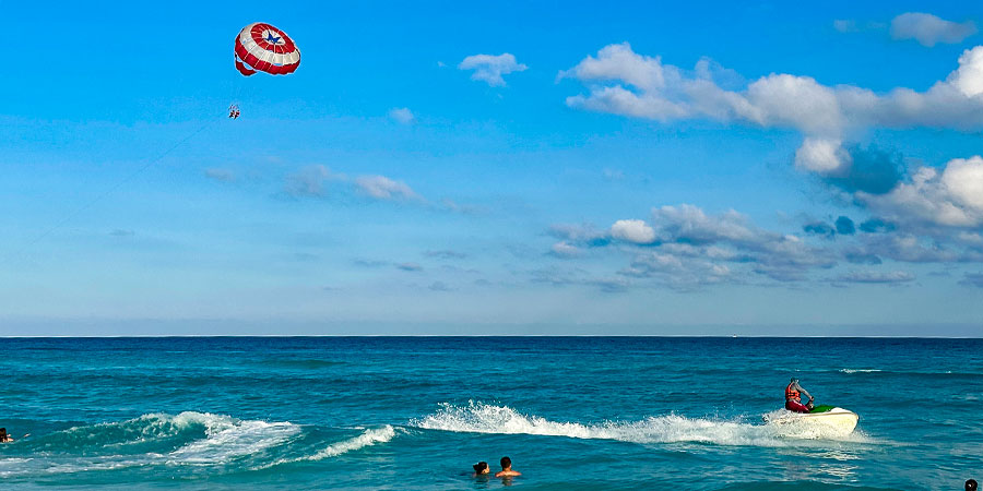 Sea View of Kagoshima in Summer