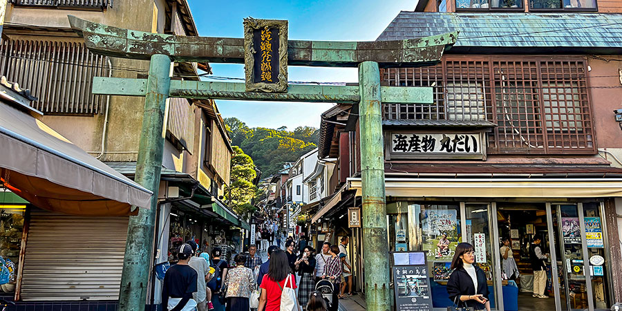 Ancient Torri at Enoshima Island