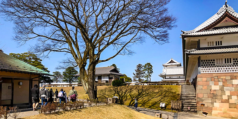 Kanazawa Castle Park on Clear Day