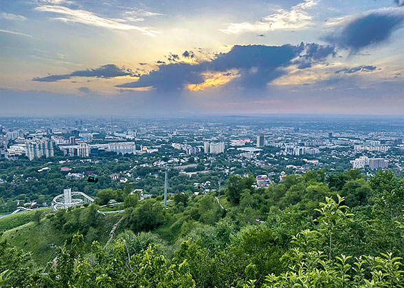 Sunset at Kok-Tobe Hill
