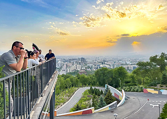 Sunset at Kok-Tobe Hill