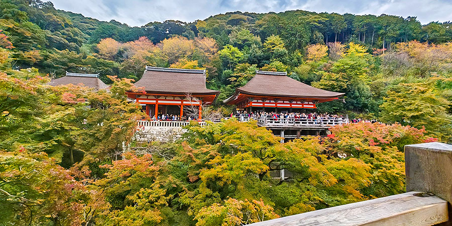 Kyoto in October with Fall Foliage