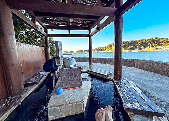 Lake Akan's hot spring