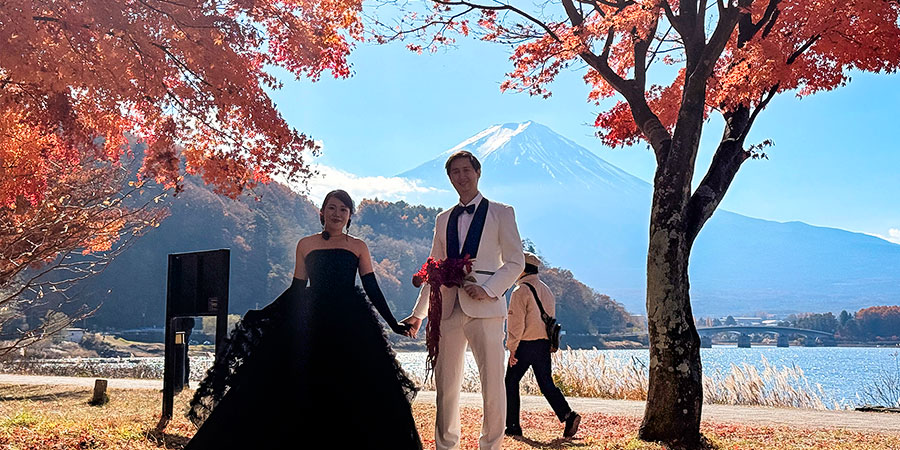 Autumn View of Lake Kawaguchi