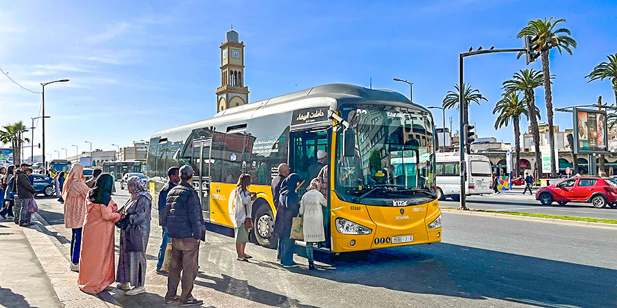 Local Bus in Casablanca, Morocco