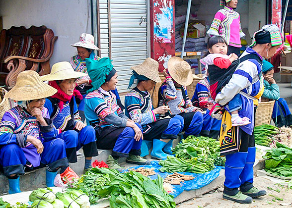 A Local Market in Yunnan