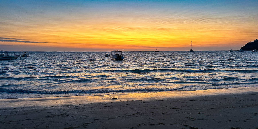 Beautiful Sunset along the Coastline