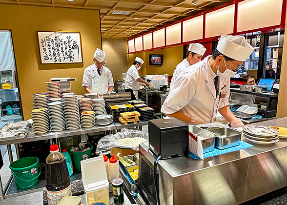 Ramen Chefs in Cup Noodles Museum