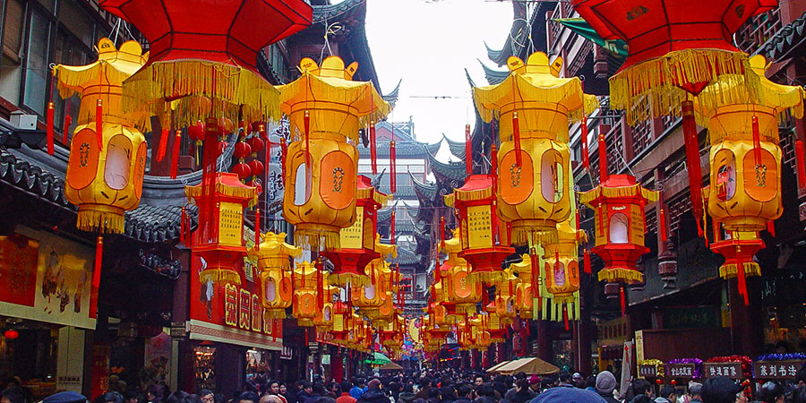 Malaysia street during Chinese New Year
