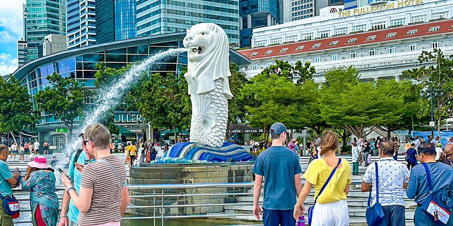 Merlion Park in Singapore