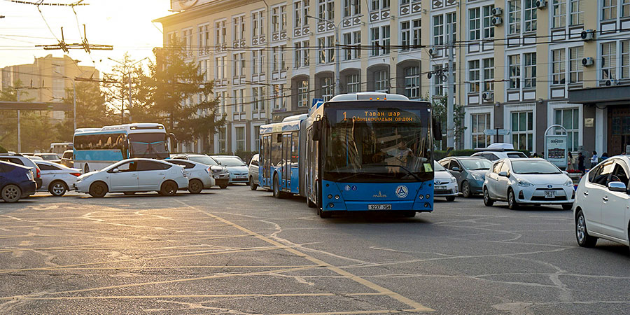 Traffic Jam in Mongolia