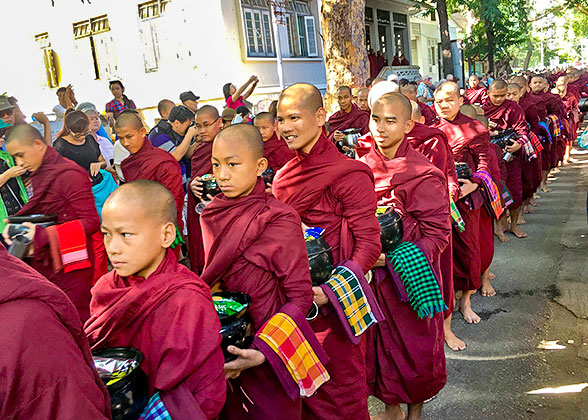 Morning Alms-giving