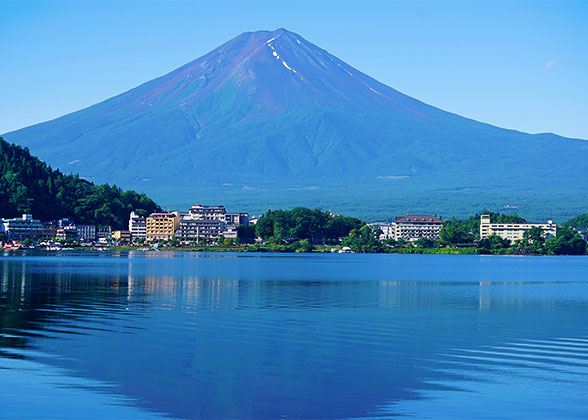Mount Fuji in July