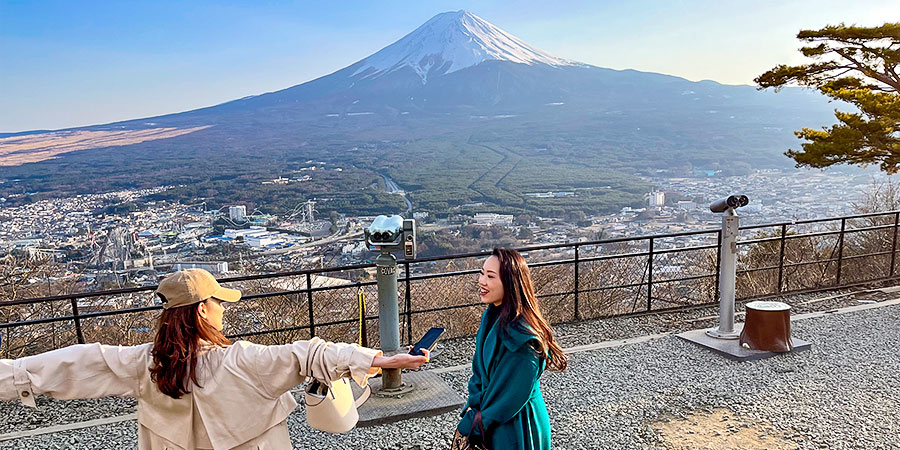 Mount Fuji in April