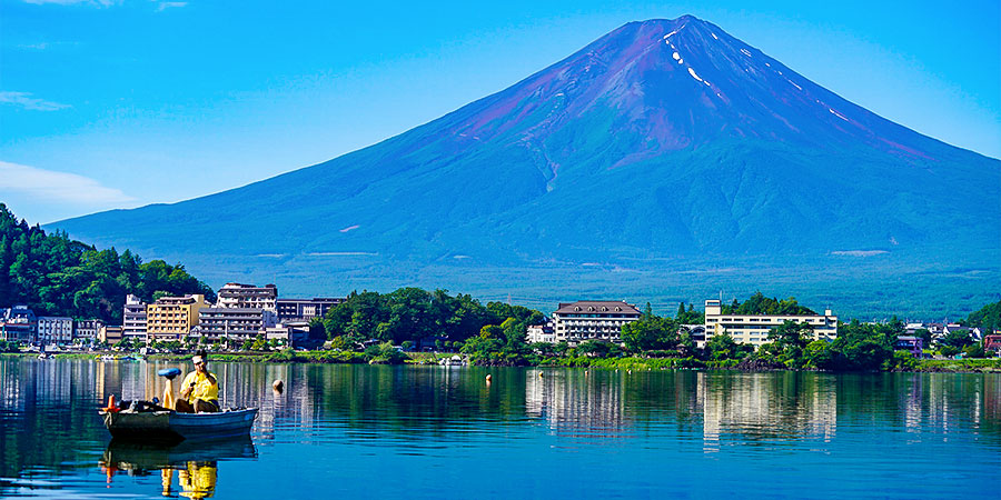 Mount Fuji in August
