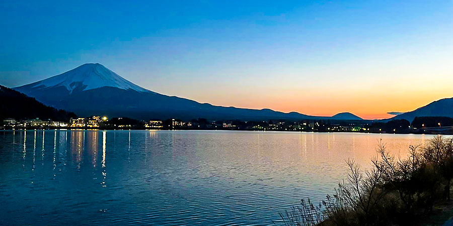 Romantic Sunset of Mount Fuji
