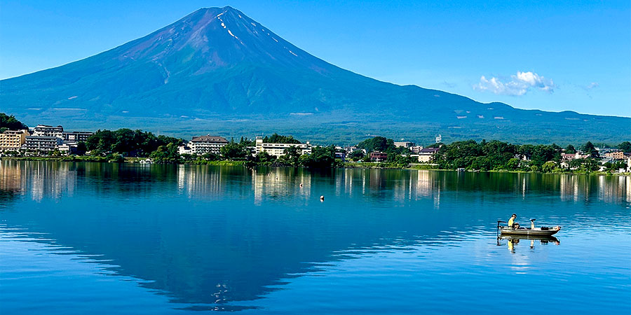 Mount Fuji in July