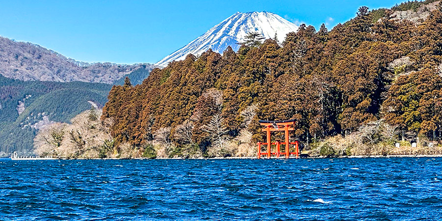 Mt Fuji Seen around Lake Ashi