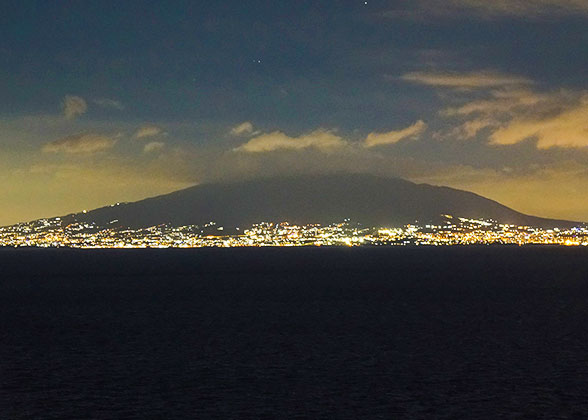 Night View of Mount Inasa in October