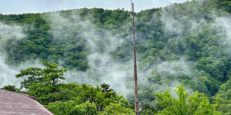 Mountains Shrouded in Mist in Nagasaki