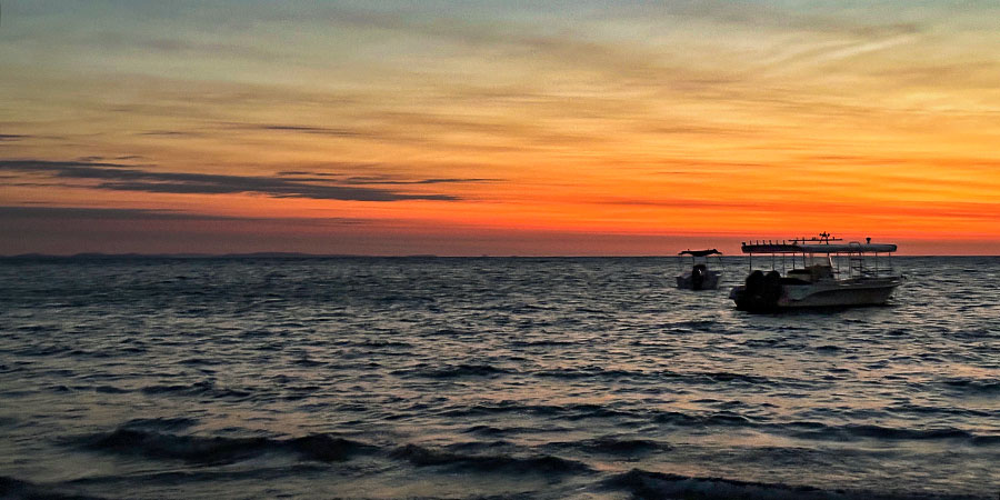 Mozambique Channel under Sunset