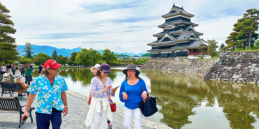 Matsumoto Castle in August