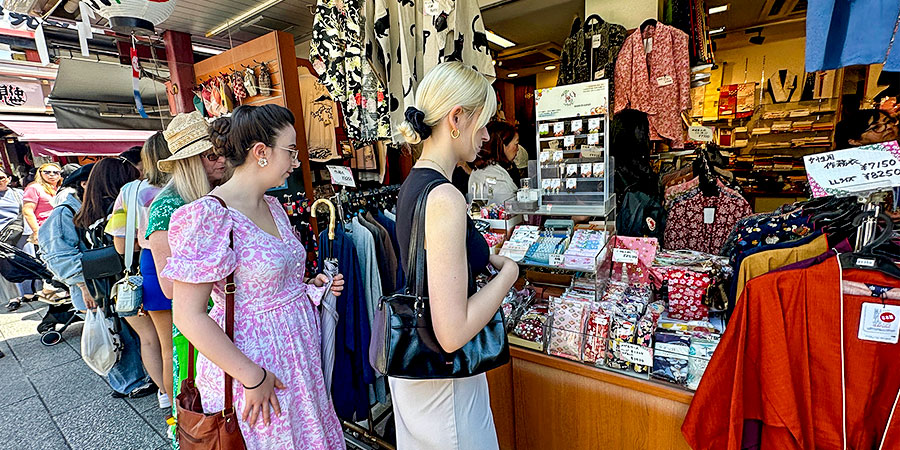 Crowded Nagasaki Business Street