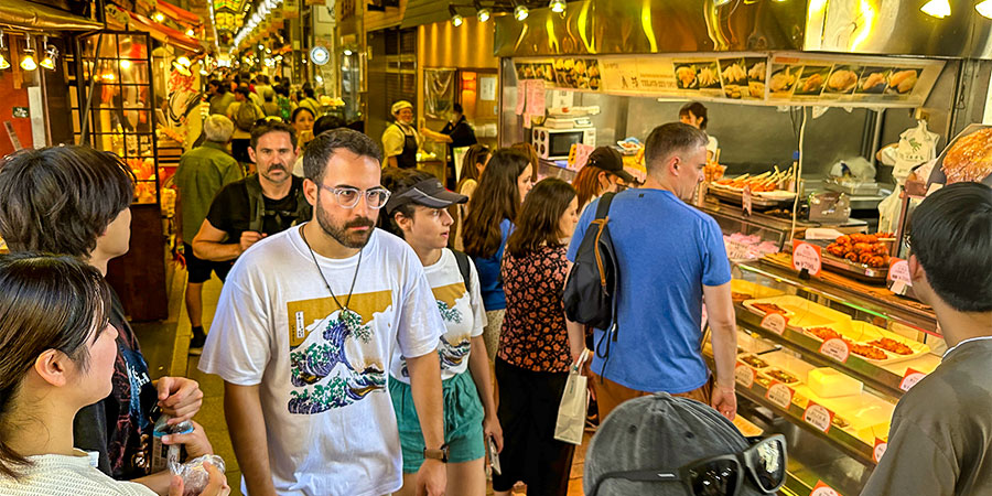 Crowded Night Market of Nagasaki