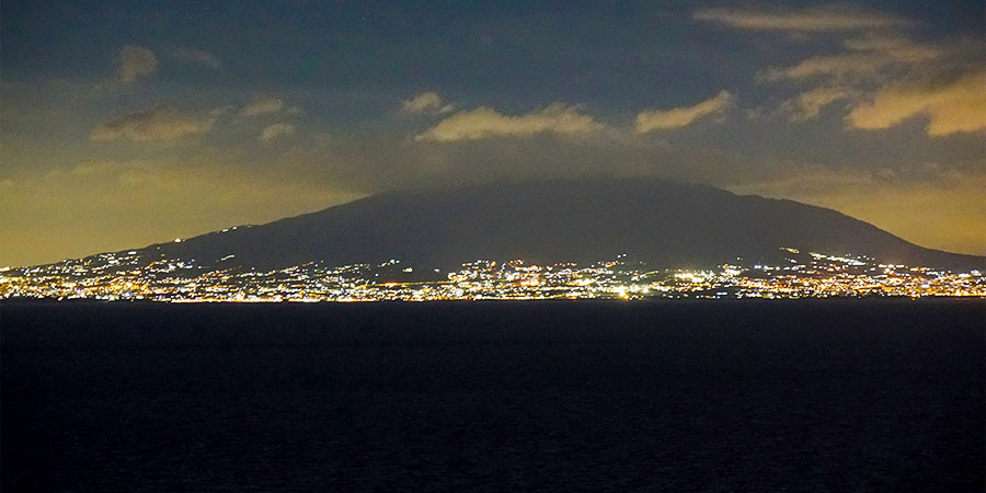 Splendid Night View of Mount Inasa