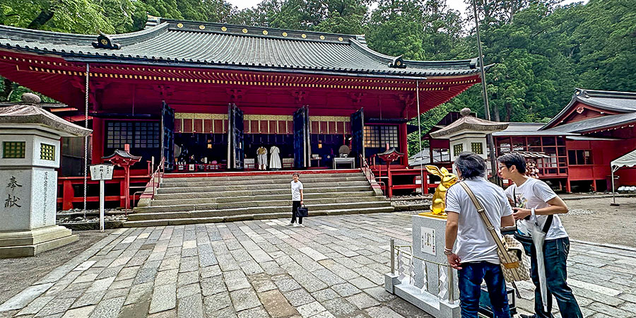 Futaransan Shrine on a Cloudy Day